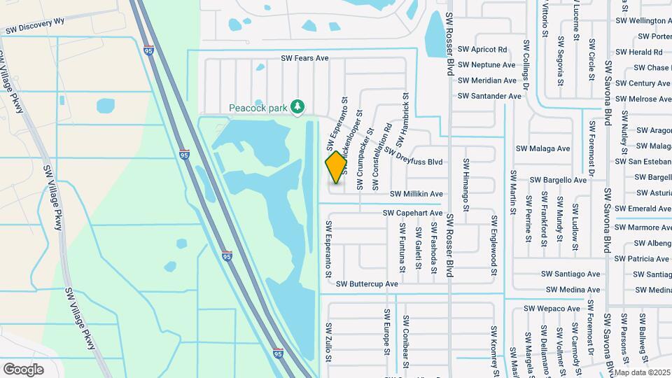 1881 SW Millikin Ave Map and Location Details