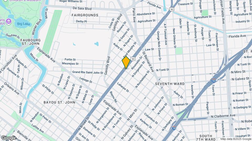 1642 N Broad St Map and Location Details
