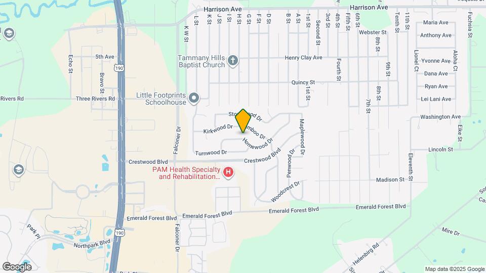712 Homewood Dr Mapa y Detalles de la Ubicación