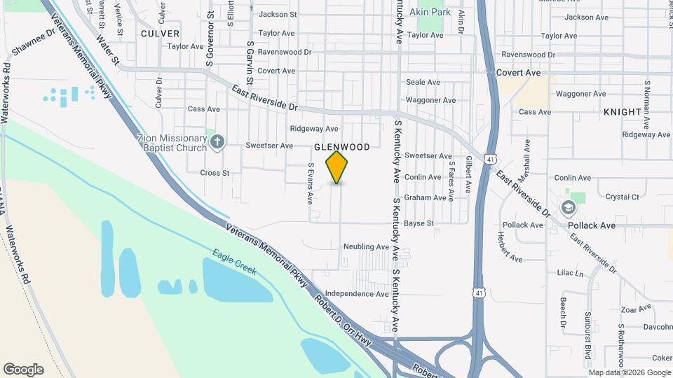 1921 Shadewood Ave Map and Location Details