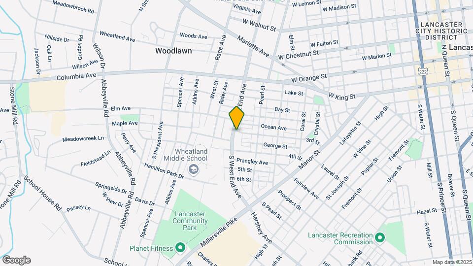 301 S West End Ave, Unit Apt 2 Map and Location Details