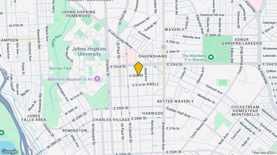 3131 Guilford Ave Map and Location Details