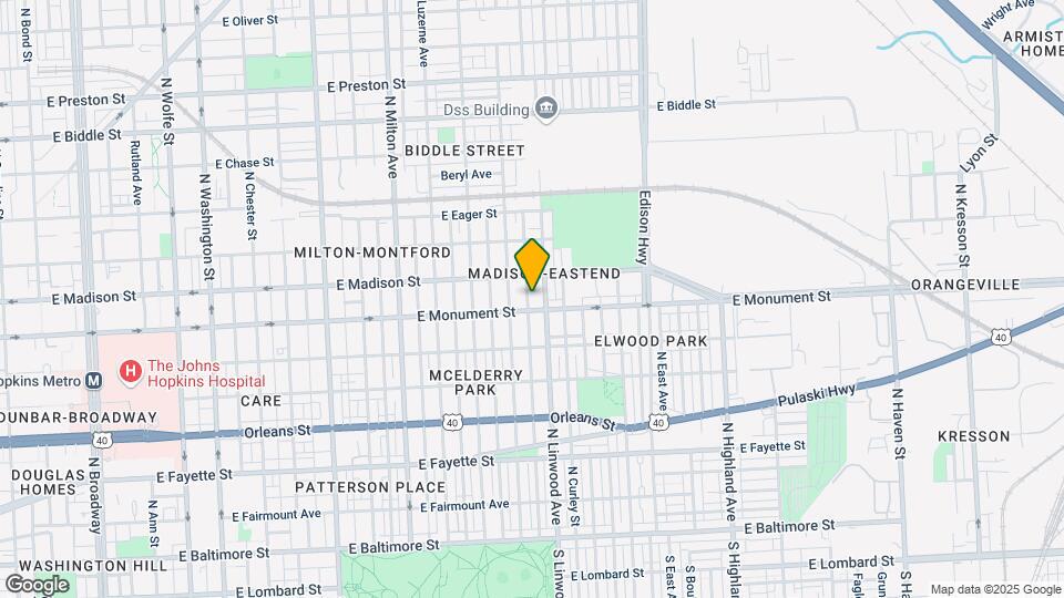 701 N Streeper St Map and Location Details