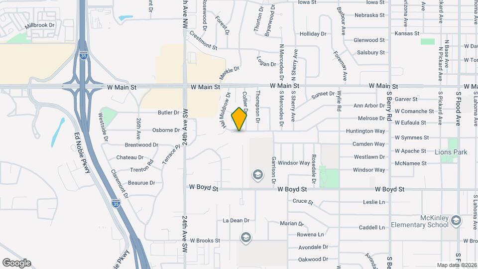 2112 Melrose Dr Map and Location Details