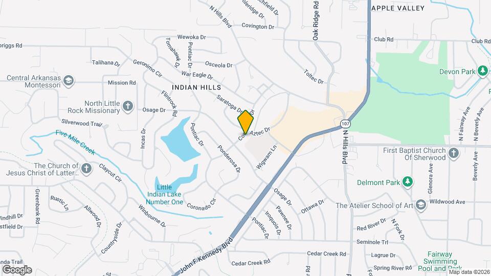7012 Comanche Dr Map and Location Details