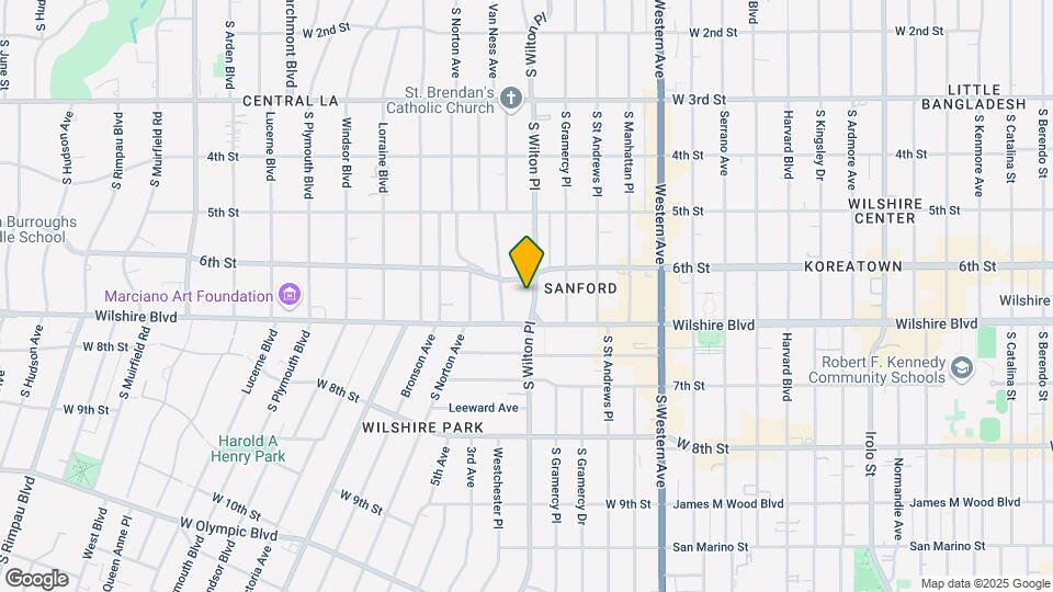 621 S Wilton Pl Mapa y Detalles de la Ubicación