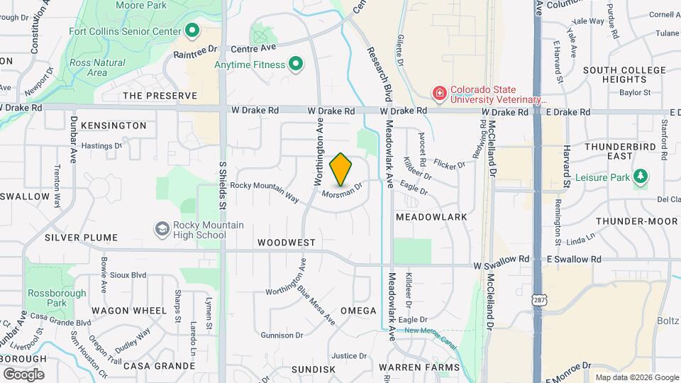 706 Morsman Dr Map and Location Details