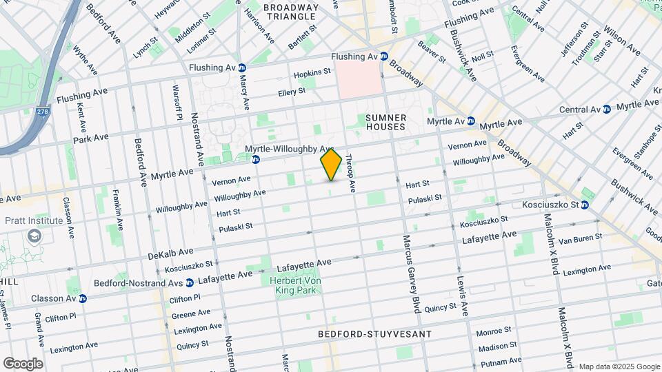 620 Willoughby Ave Mapa y Detalles de la Ubicación