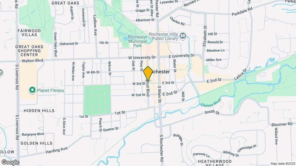 1401 Walnut Blvd Map and Location Details