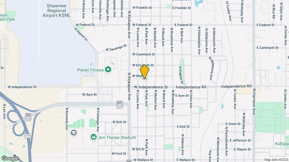 1510 N Park Ave Map and Location Details