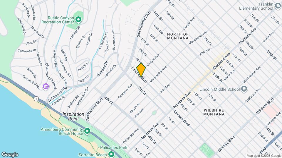 438 Lincoln Blvd Map and Location Details