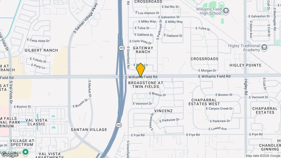 Trails at SanTan Mapa y Detalles de la Ubicación