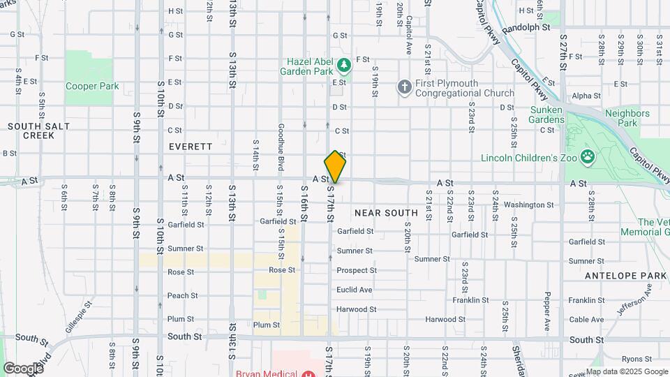 1418 S 17th St Map and Location Details