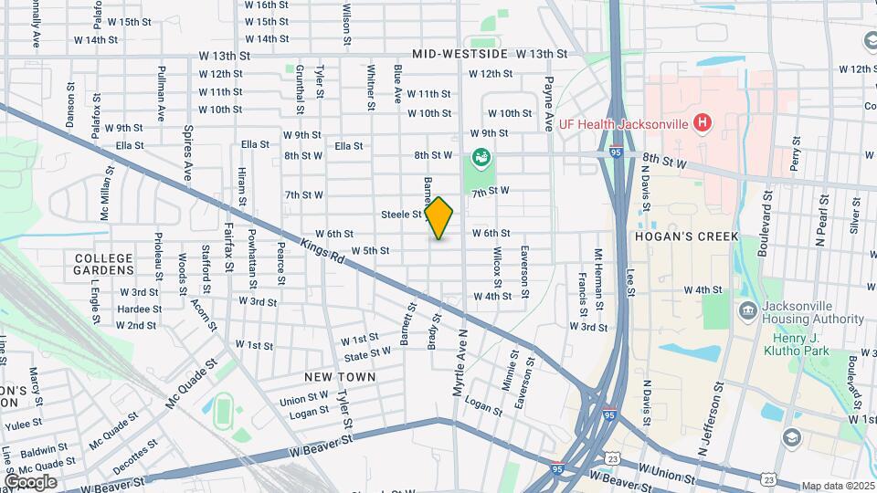 1347 W 5th St Mapa y Detalles de la Ubicación