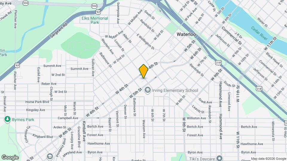 518 1/2 Locust St Map and Location Details