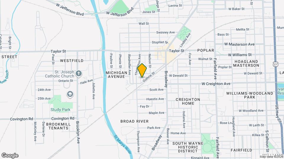 1342 Guthrie St Map and Location Details