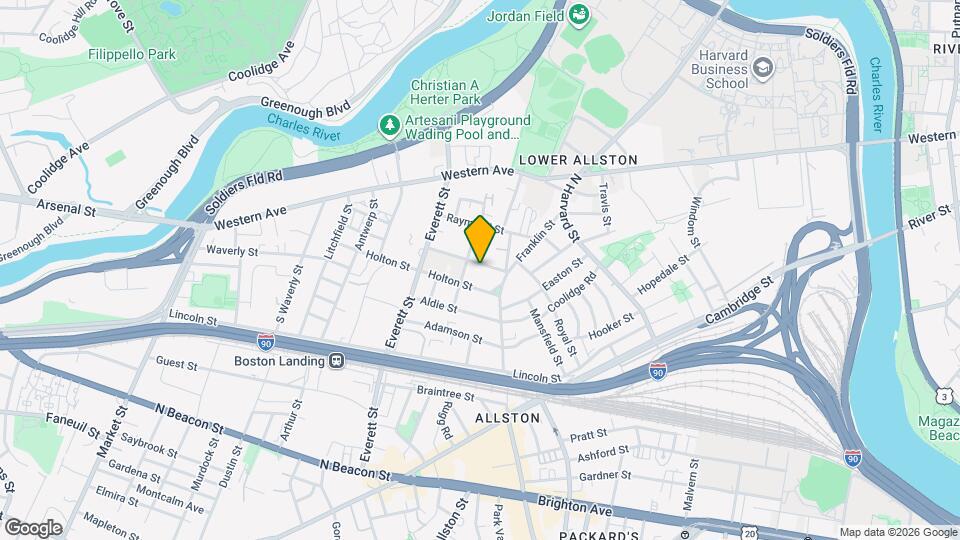 57 Brentwood St, Unit B Map and Location Details