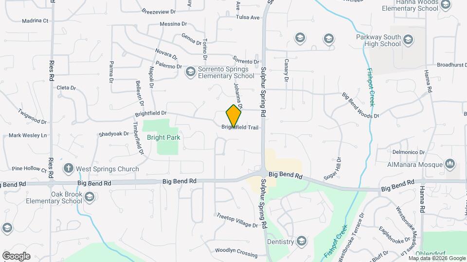 430 Brightfield Trail Map and Location Details
