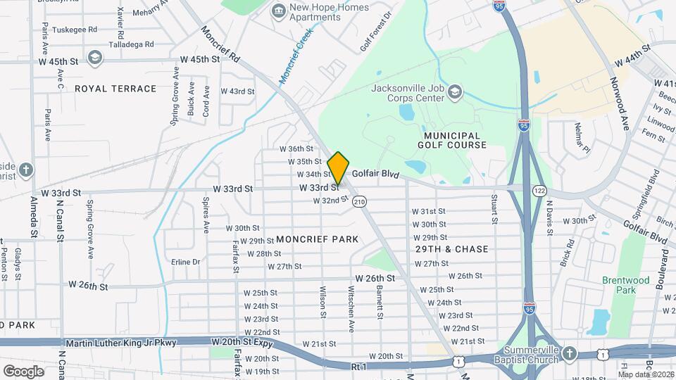 1490 W 33rd St Map and Location Details