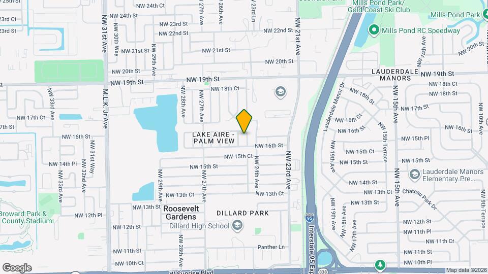 1641 NW 24th Terrace Map and Location Details