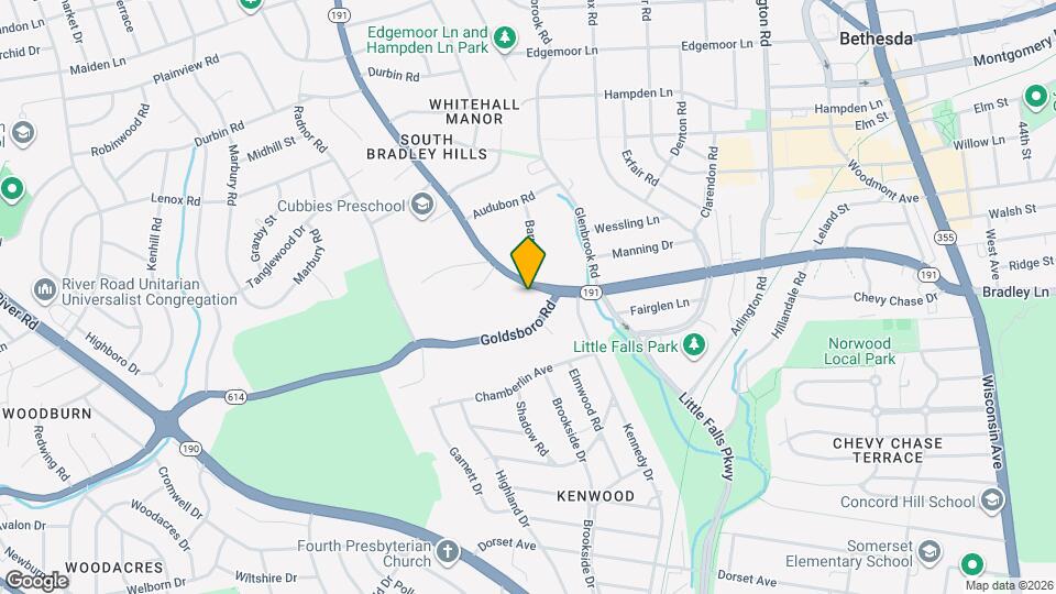 5306 Bradley Blvd Map and Location Details