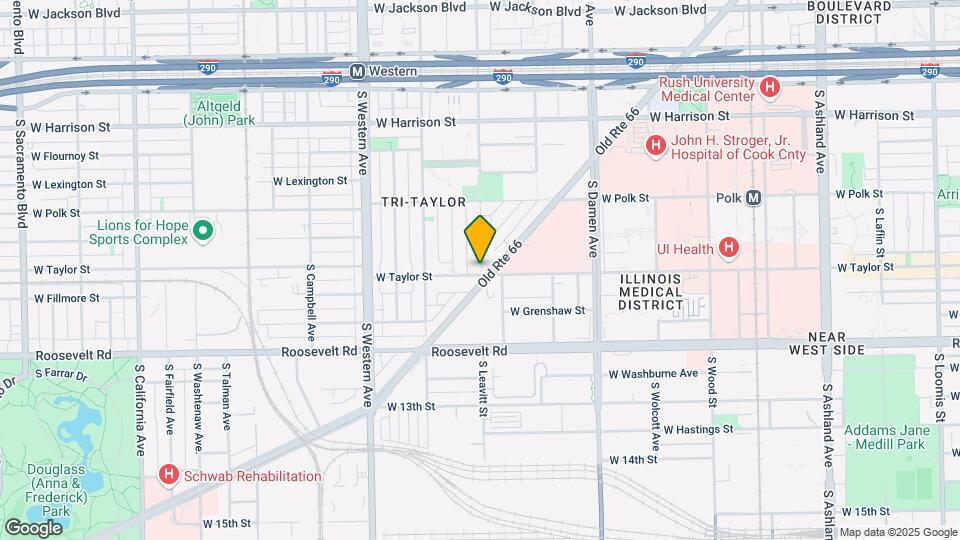 2200 W Taylor St, Unit #1 - Second Floor Map and Location Details