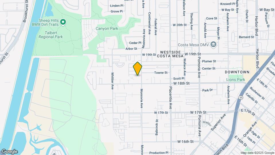 The Monrovia Apartment Homes Map and Location Details