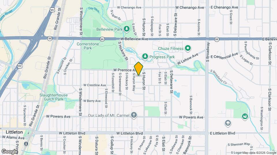 858-868 W Prentice Pl Map and Location Details