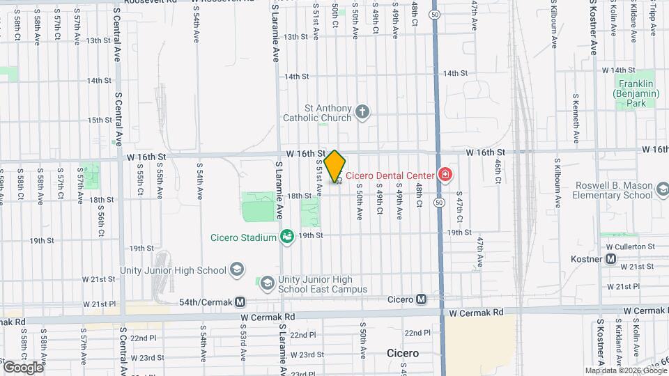 1632 50th Ct Map and Location Details