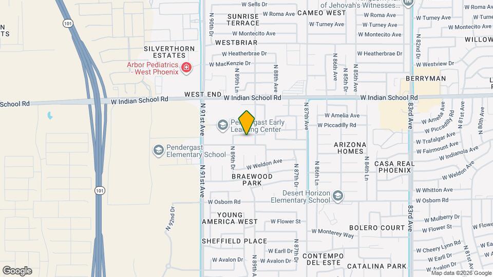 8913 W Fairmount Ave Map and Location Details