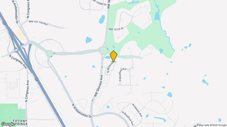 9843 N Montclair Ave Map and Location Details