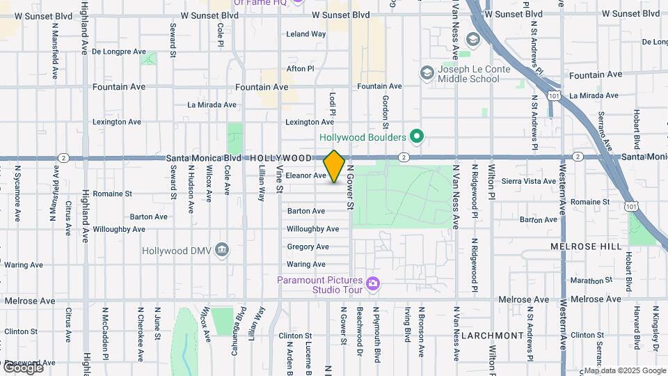6025-6029 Romaine St Mapa y Detalles de la Ubicación