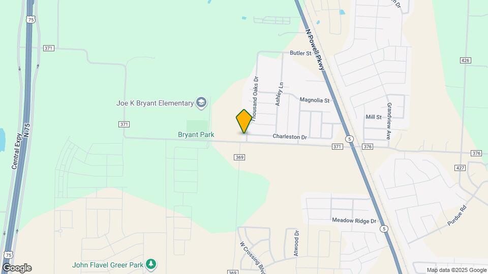 2505 Thousand Oaks Dr Map and Location Details