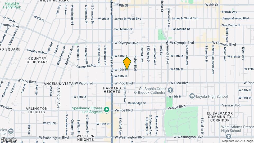 1207 S Serrano Ave Mapa y Detalles de la Ubicación