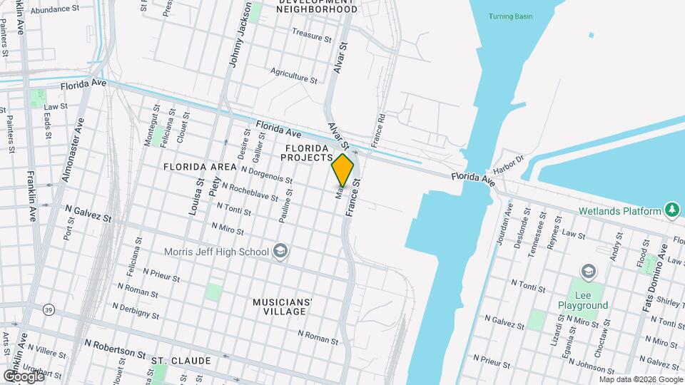 2509 Mazant St Map and Location Details