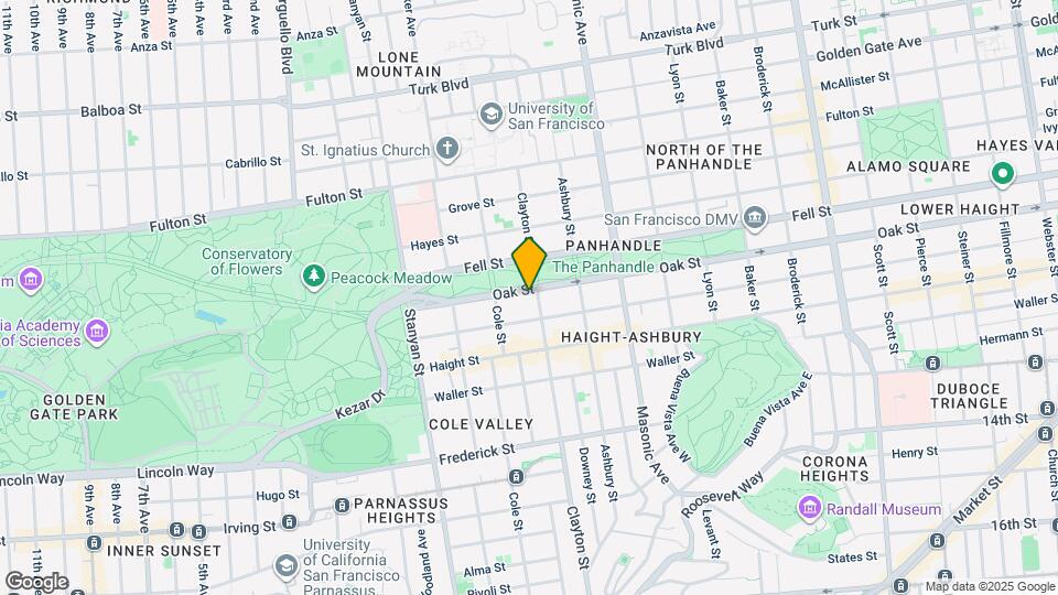 1809 Oak St Map and Location Details