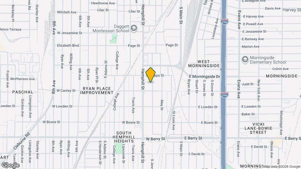 2730 S Jennings St Map and Location Details