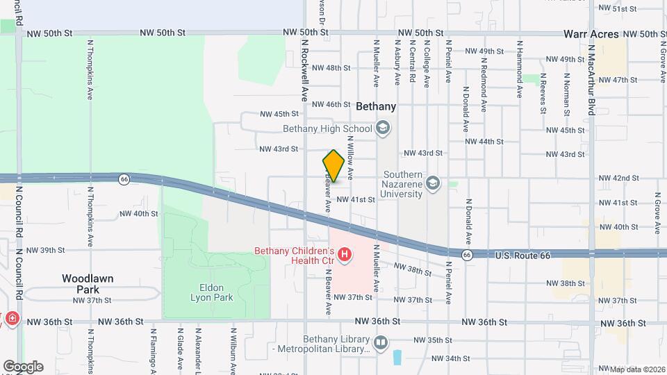 6908 1/2 NW 42nd St Map and Location Details