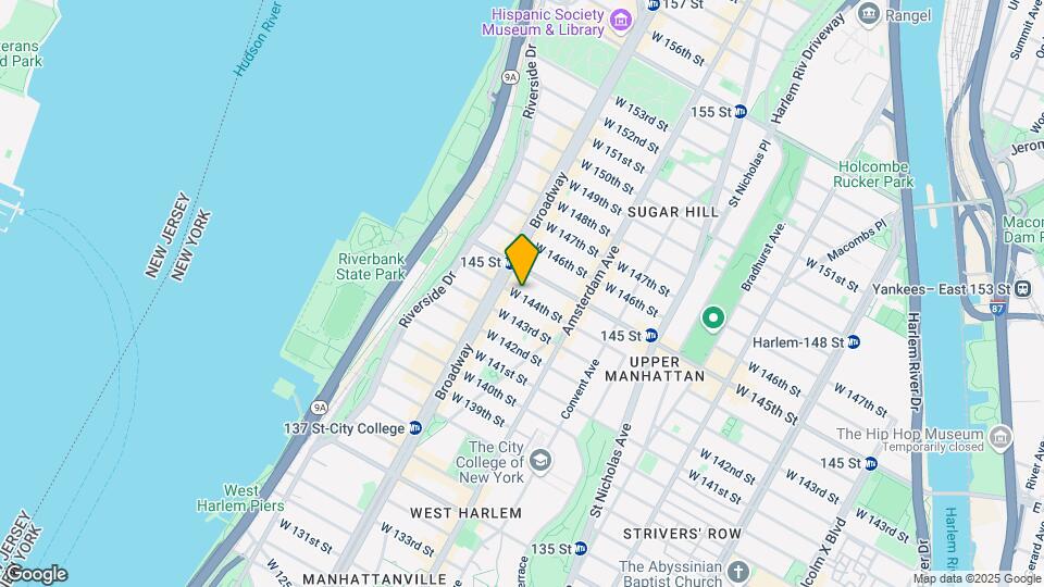 553 W 144th St Map and Location Details