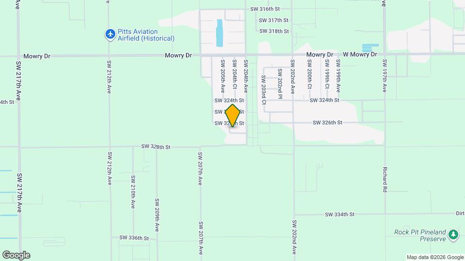 20467 SW 327th St Mapa y Detalles de la Ubicación