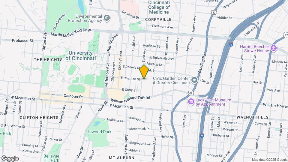 2626 Eden Ave Map and Location Details