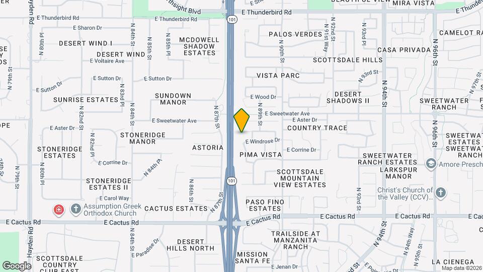 8807 E Dahlia Dr Map and Location Details