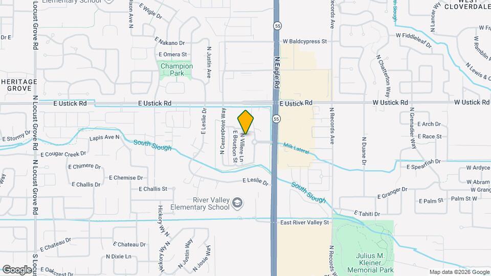 2970 N Villere Ln Map and Location Details