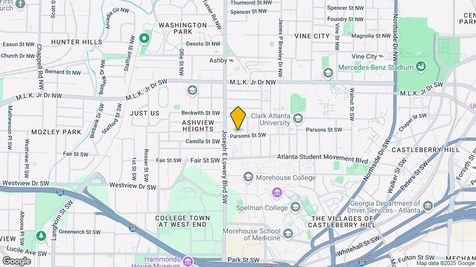 879 Parsons St SW-Unit -A Map and Location Details