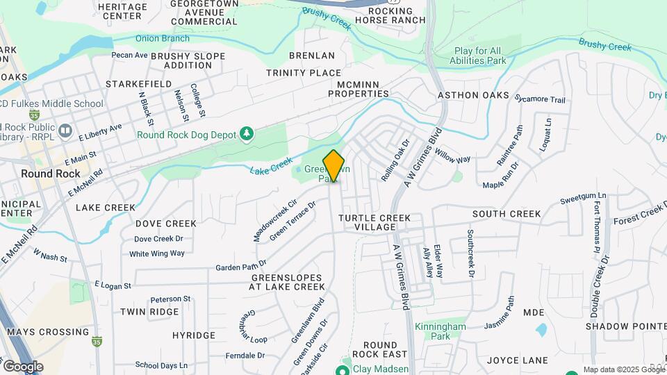 313 Greenlawn Blvd Map and Location Details