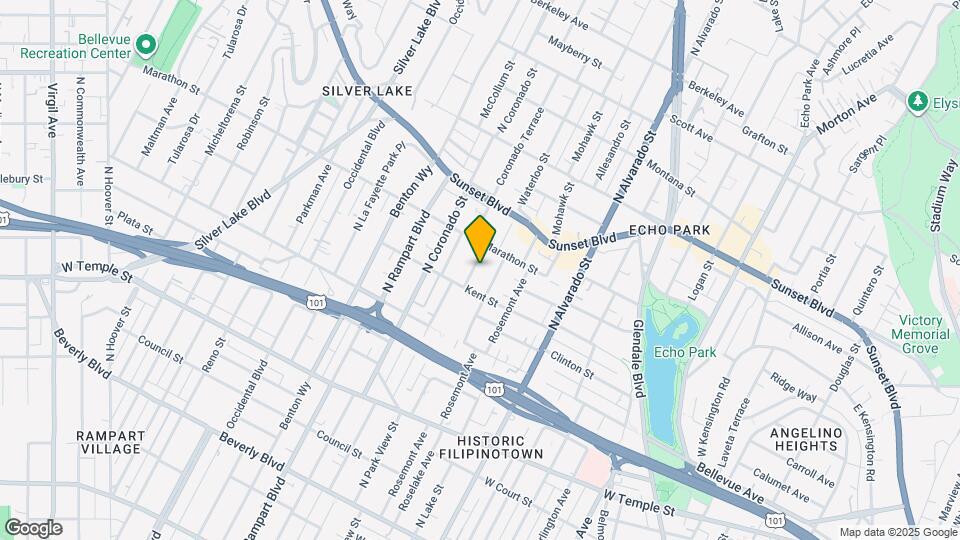 824 Coronado Ter, Unit 826 Map and Location Details