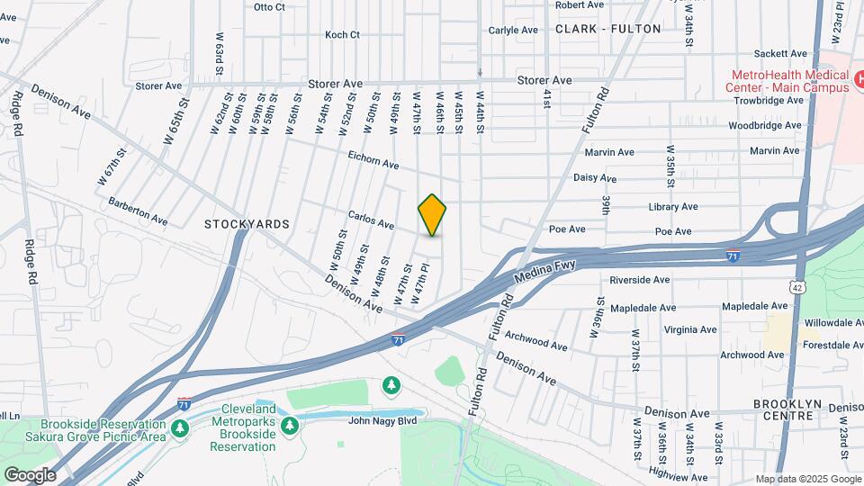 3584 W 46th St Map and Location Details