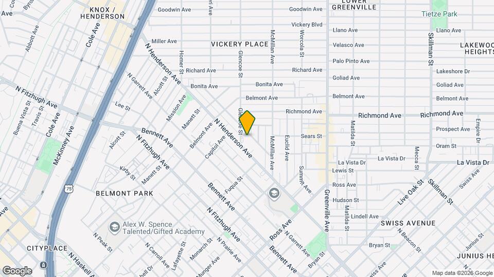 Sophisticated M Streets - Vickery Place home with oversized yard Map and Location Details