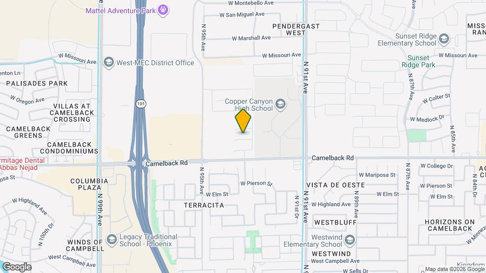 9324 W Windsor Blvd Mapa y Detalles de la Ubicación