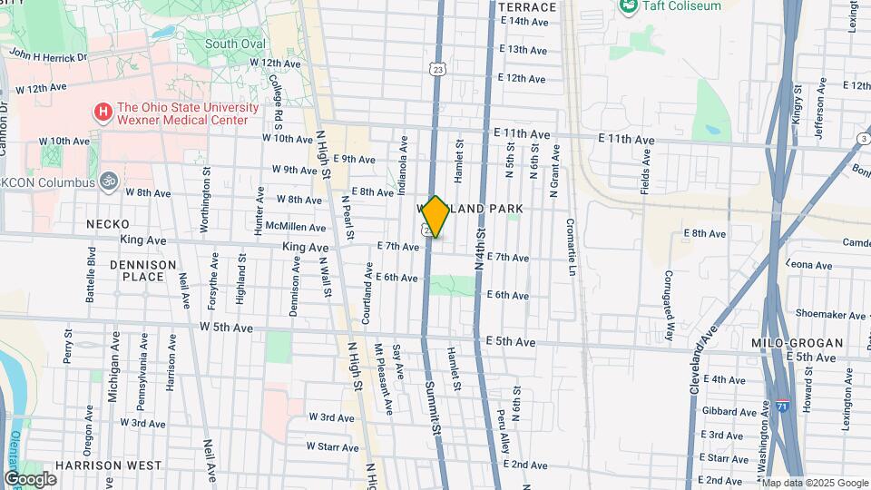 1348 Summit St Map and Location Details